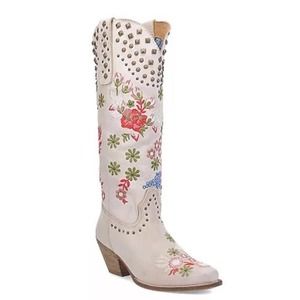 Dingo Poppy Women's Leather Cowboy Boots-Size 9